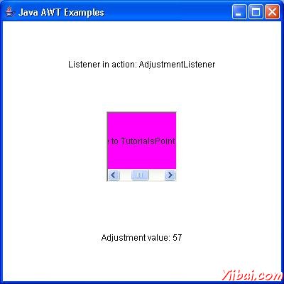 AWT AdjustmentListener