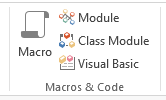 MS Access 2013: Create a macro - step 1