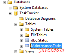 Screenshot of the table in Object Browser