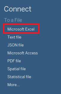 与Microsoft Excel的数据连接